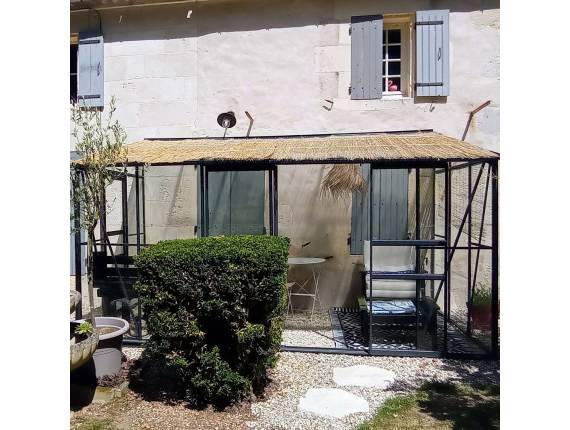 Serre adossée en verre trempé LAMS MELISSA